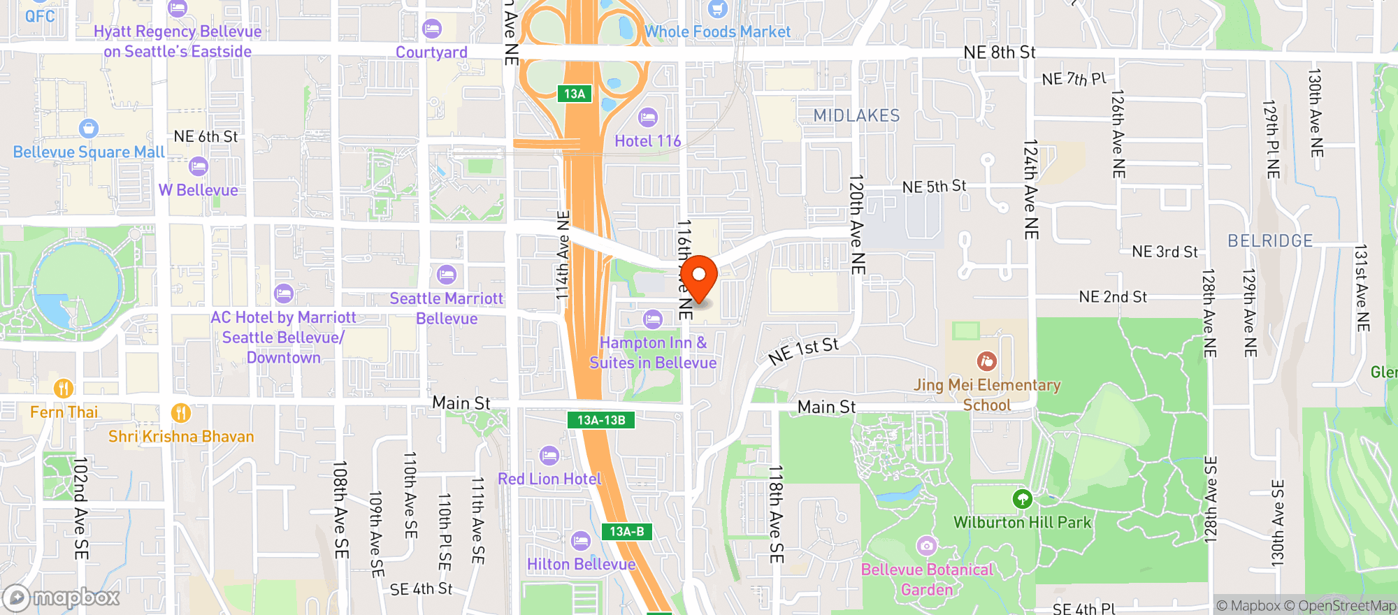 Map showing Target