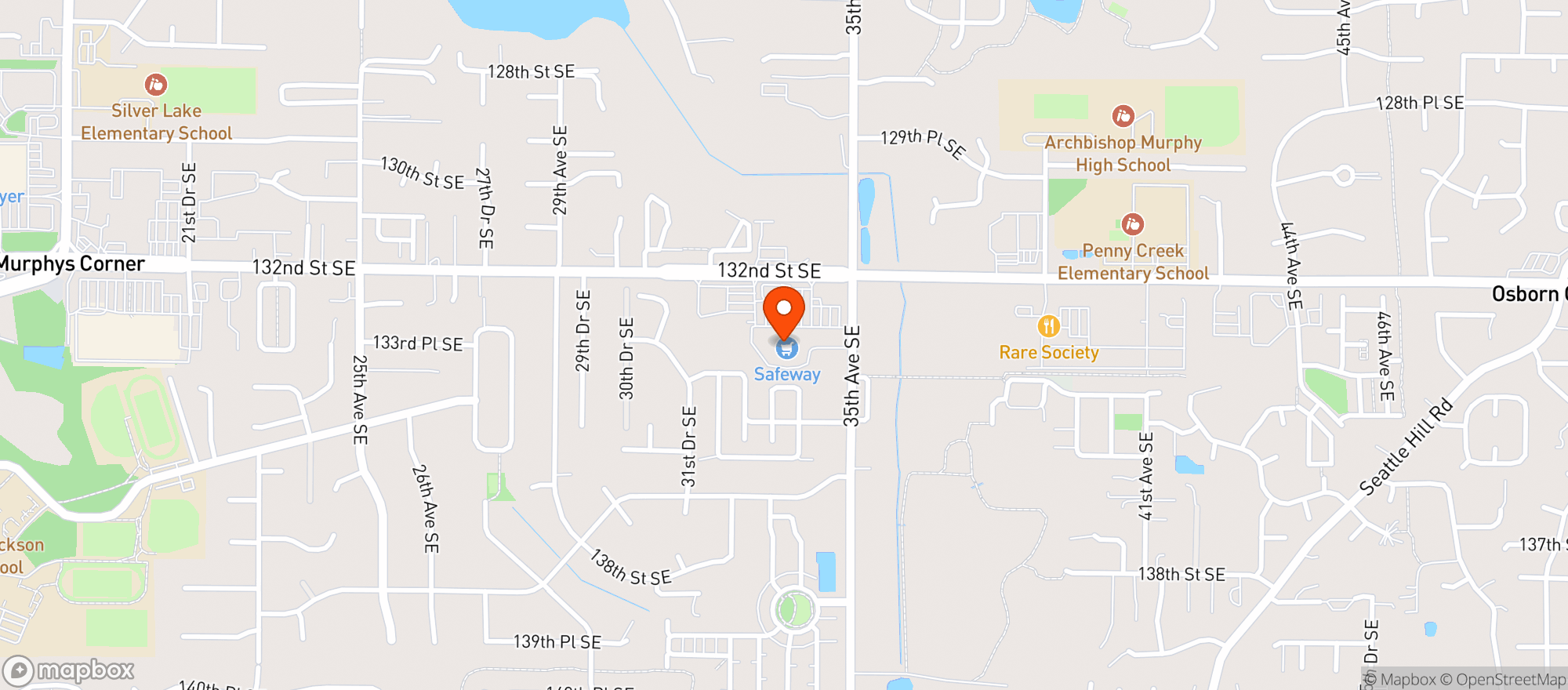 Map showing Albertsons