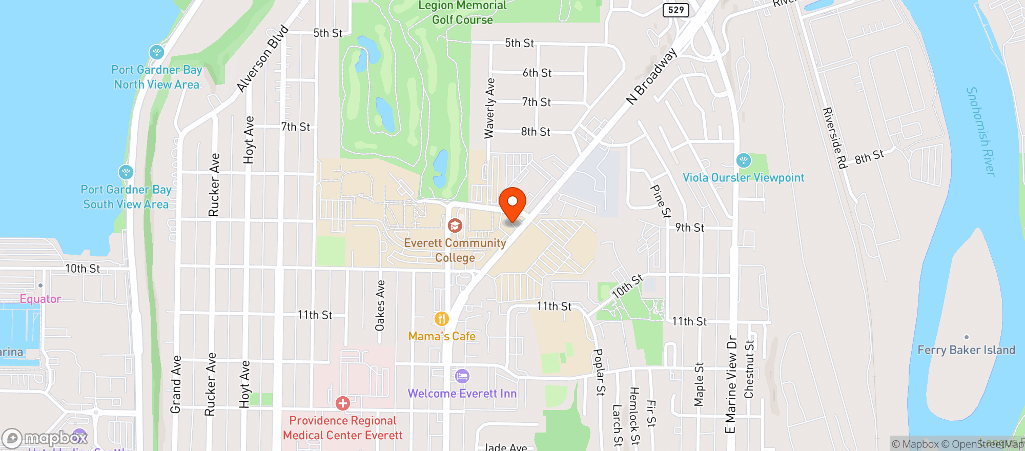 Map showing Butter Notes Cafe