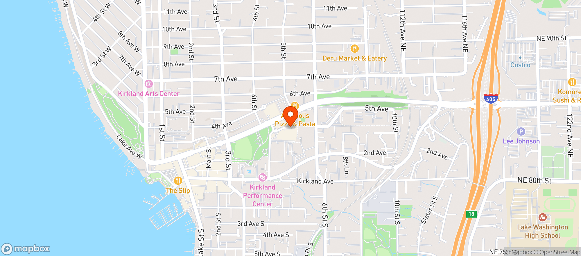Map showing Restaurant Associates At Google