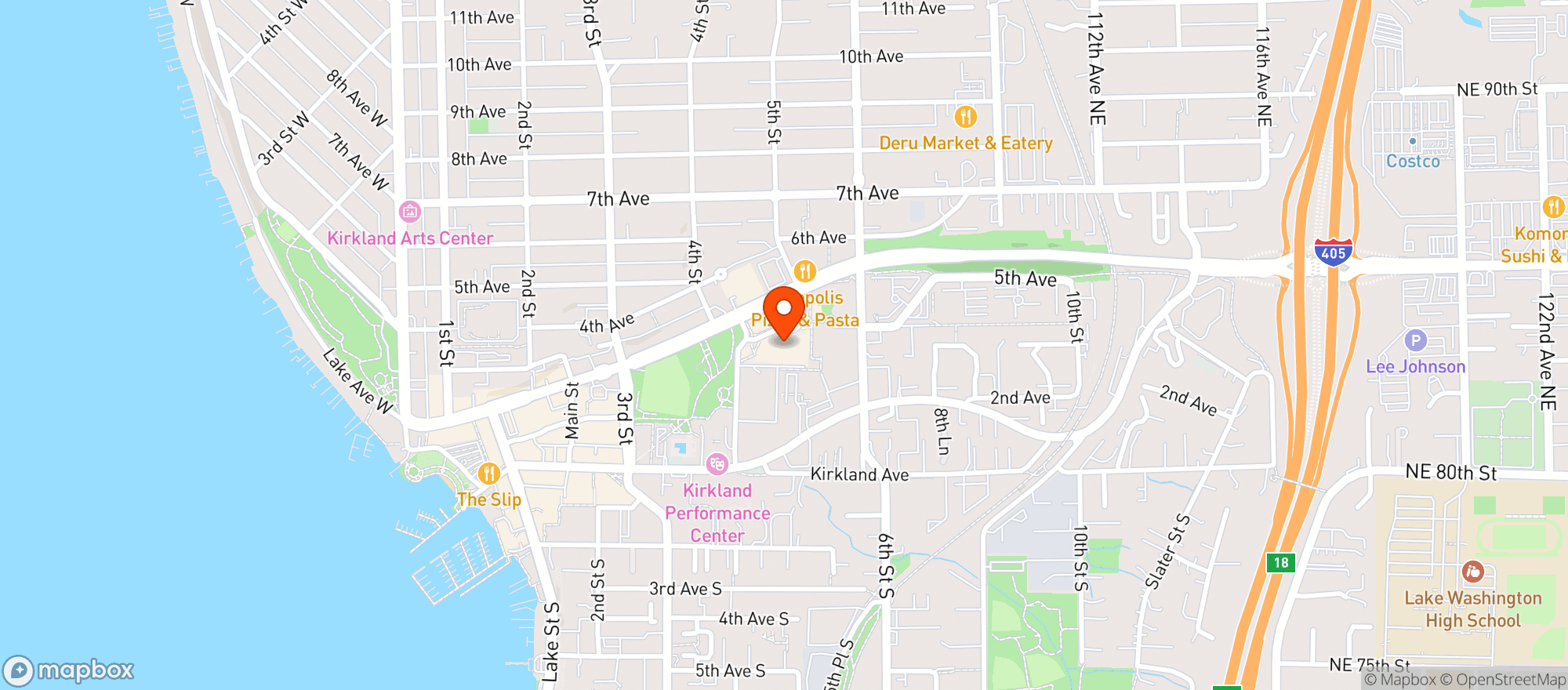 Map showing Qfc