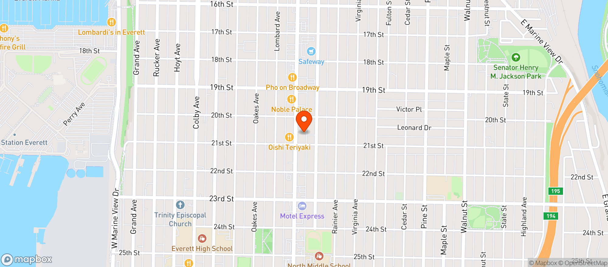 Map showing Liquor & Wine