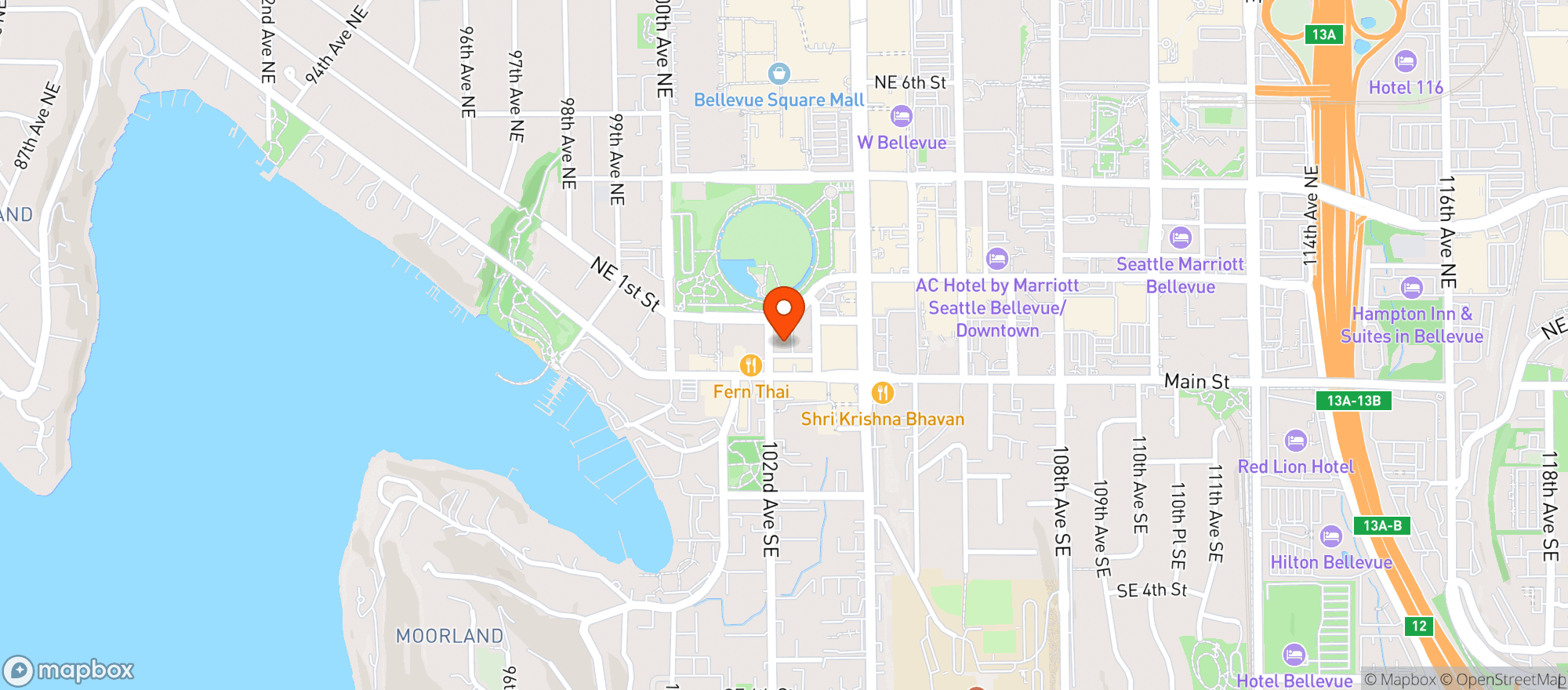 Map showing Carmine's