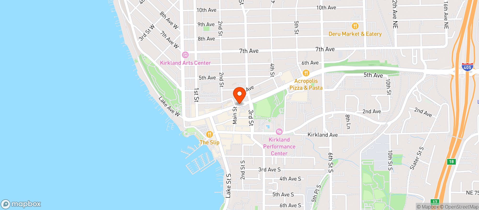 Map showing Eagles Lodge