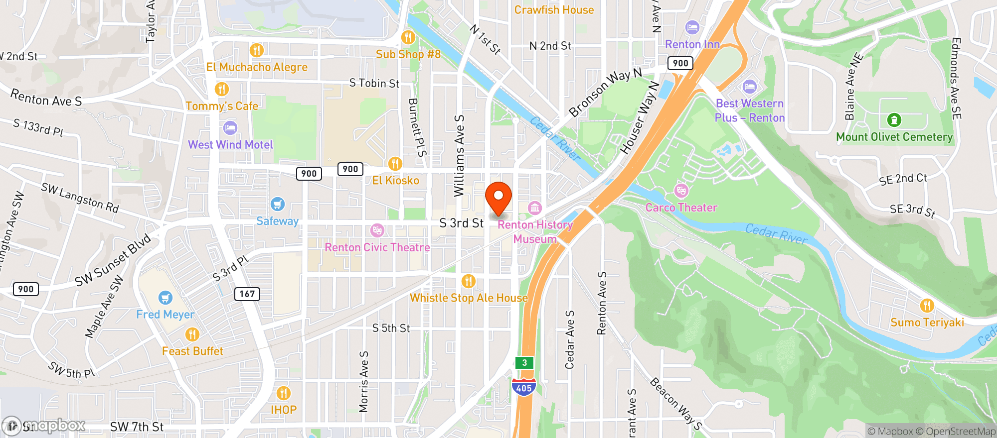 Map showing The 8 Bit Arcade Bar