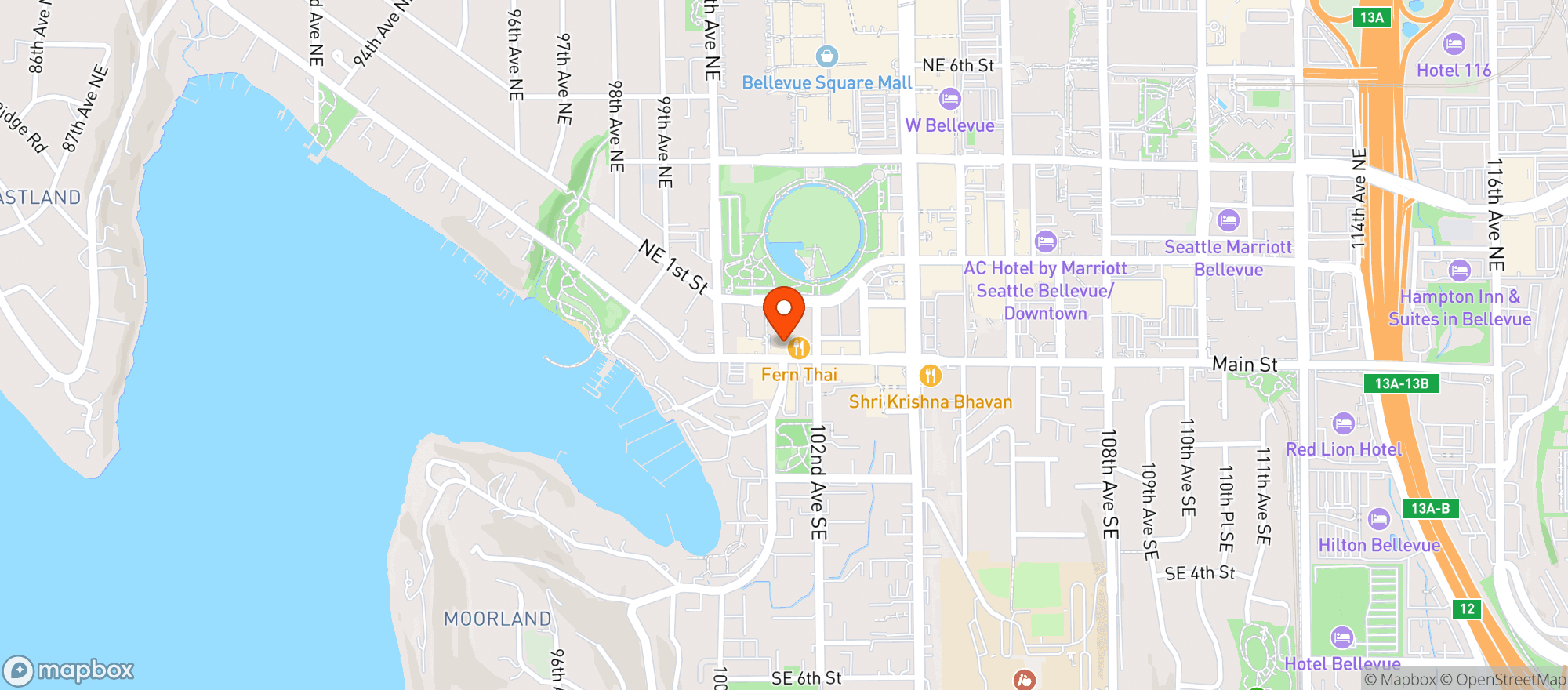 Map showing Fran's Chocolates - University Village