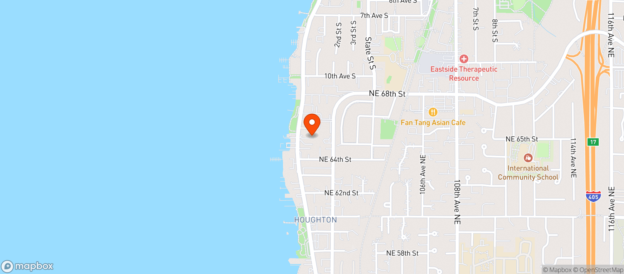 Map showing Super 24 Food Store - Kirkland
