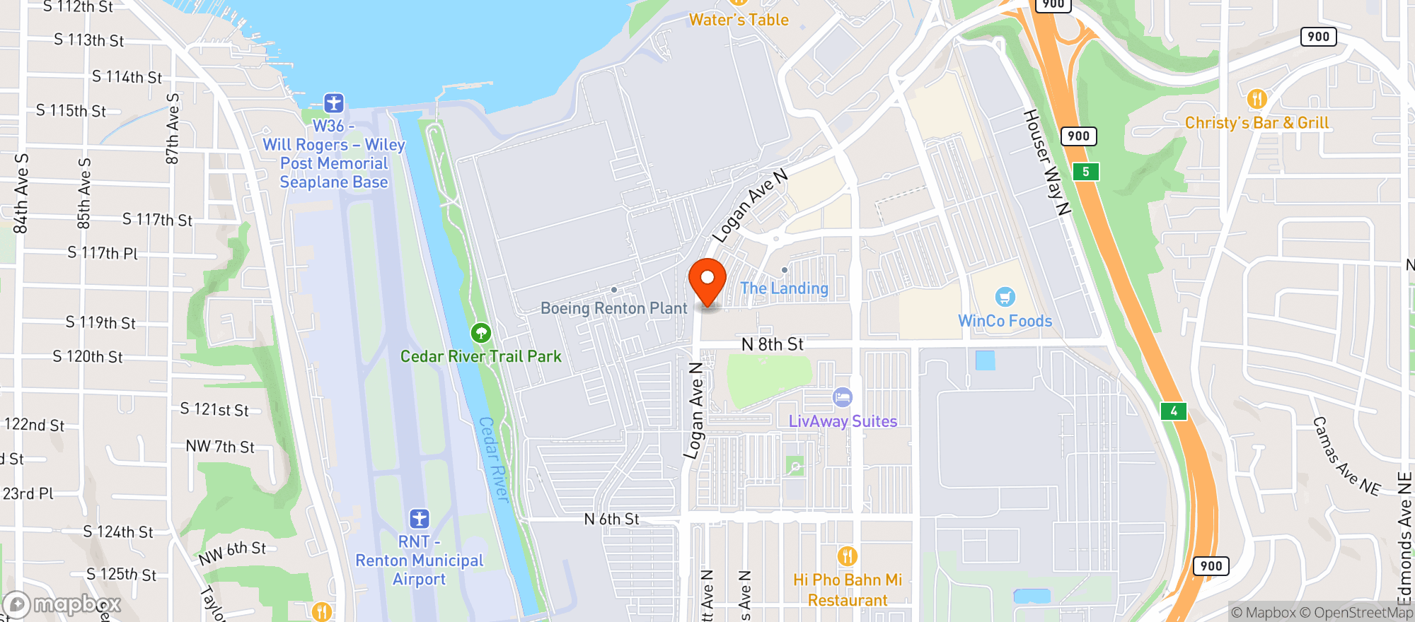 Map showing World Market Renton