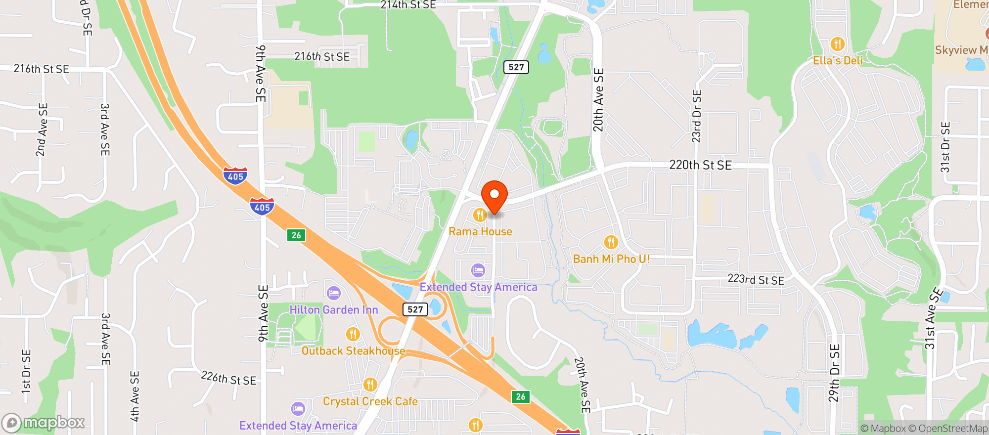 Map showing Inchins Bamboo Garden