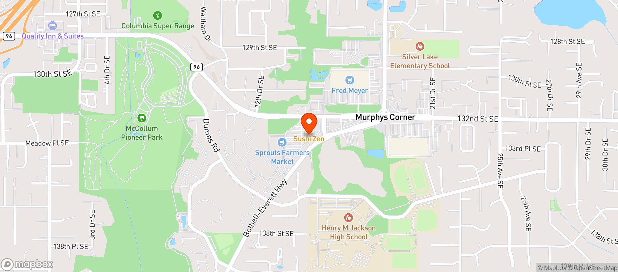 Map showing Mcmenamins