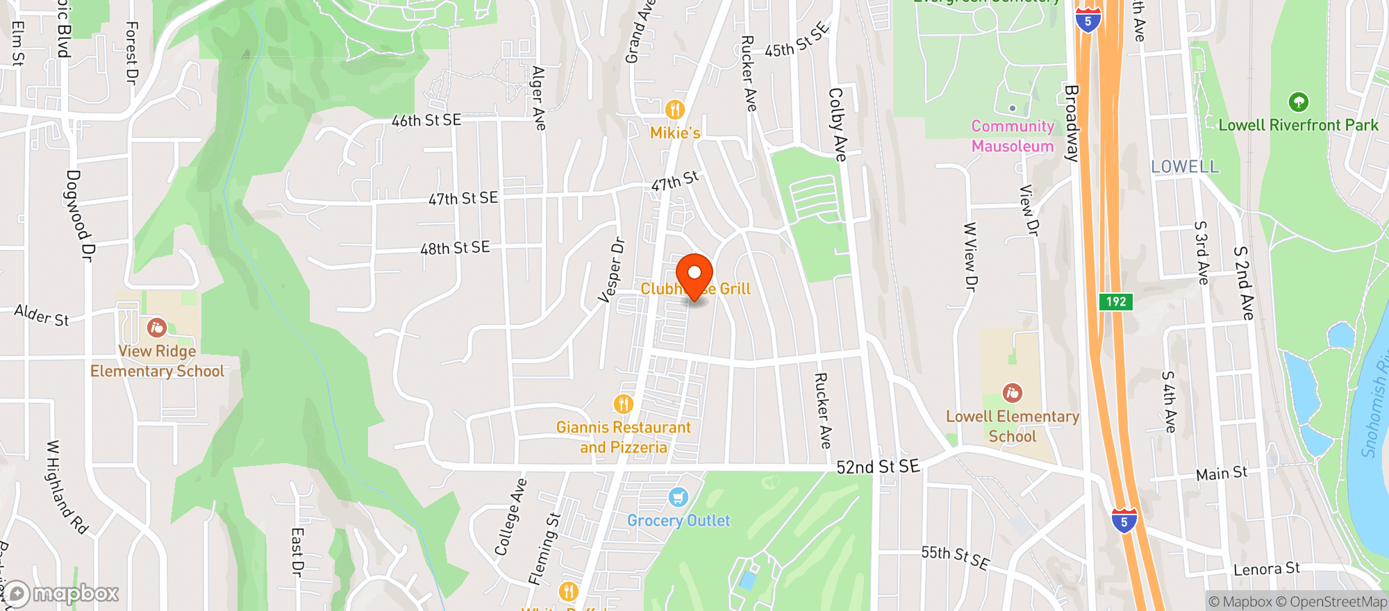 Map showing Qfc