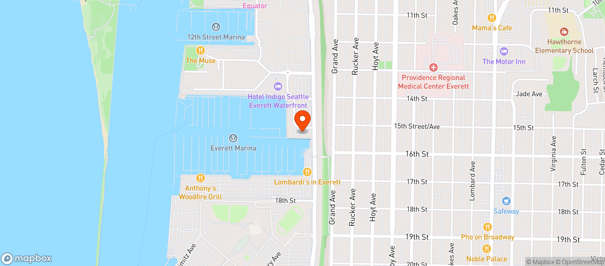 Map showing The Net Shed