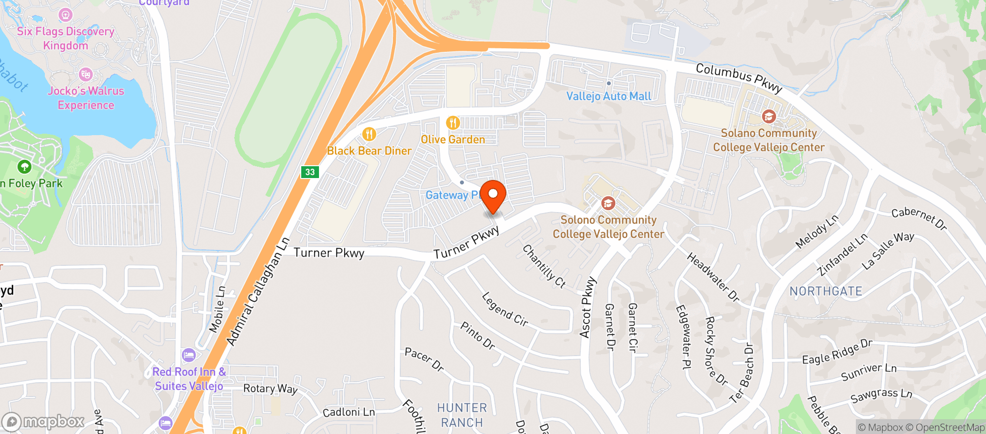 Map showing Gnc