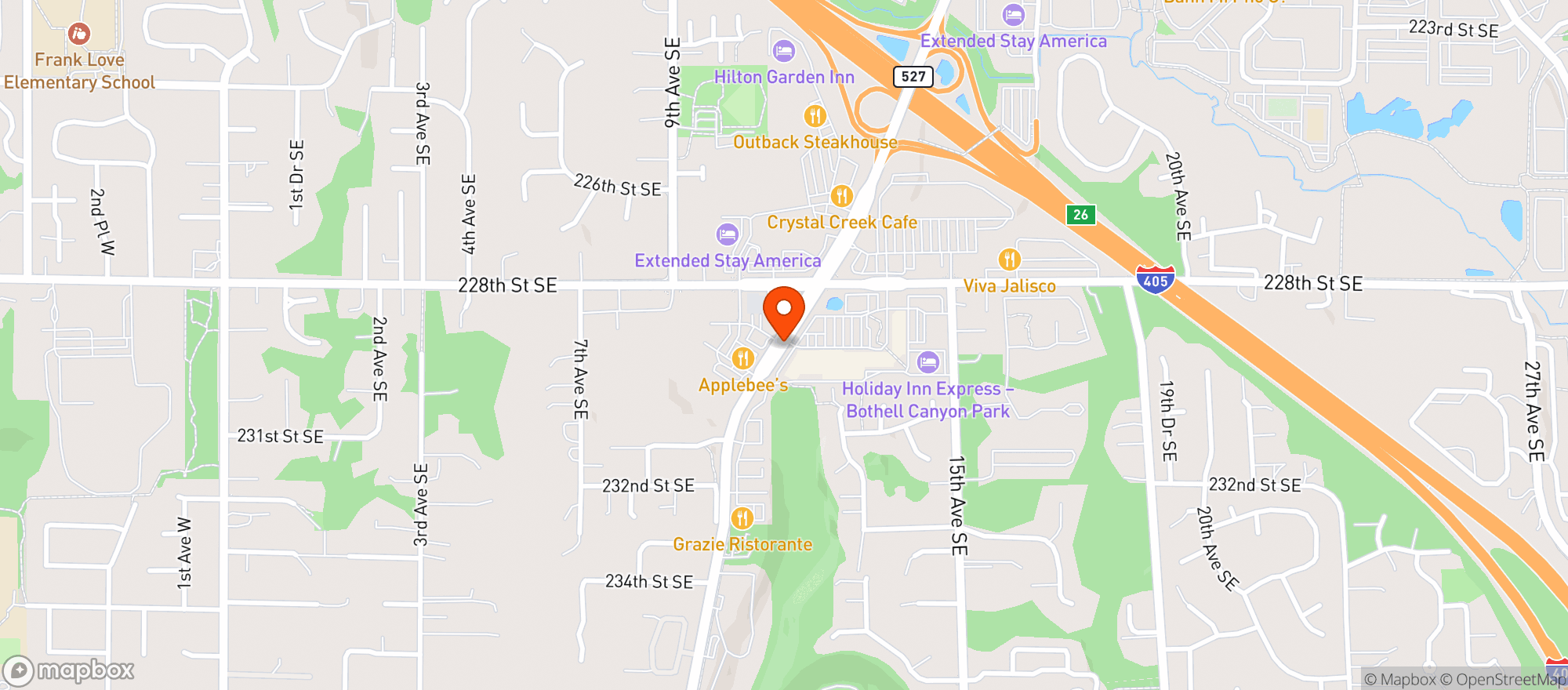 Map showing Quality Food Center
