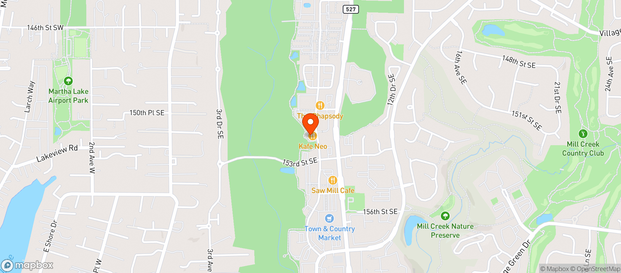 Map showing Kafe Neo Millcreek