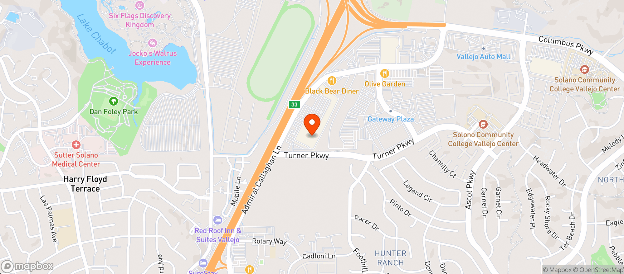 Map showing Target