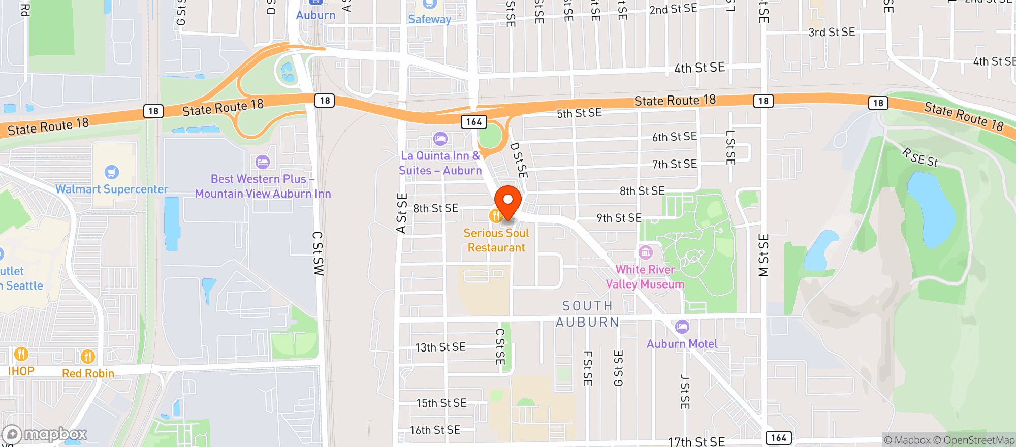 Map showing LA FAVORITA MEXICAN STORE