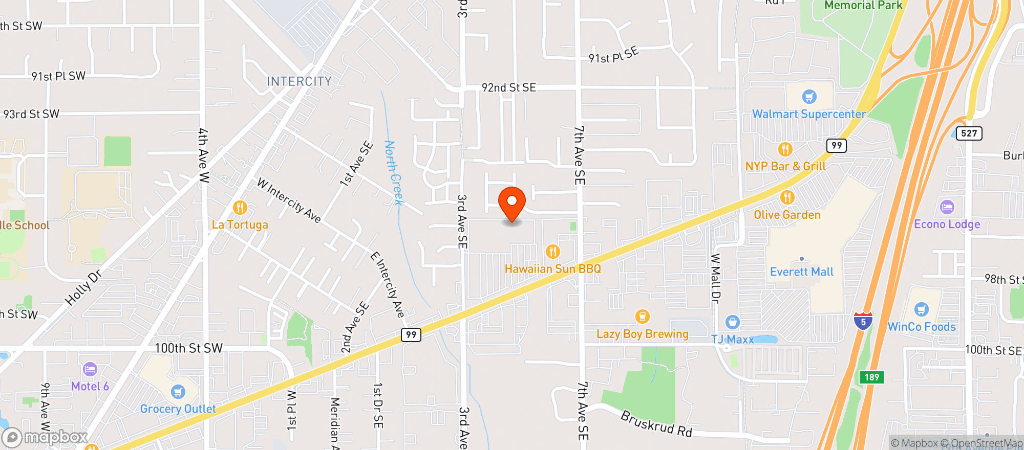 Map showing Target