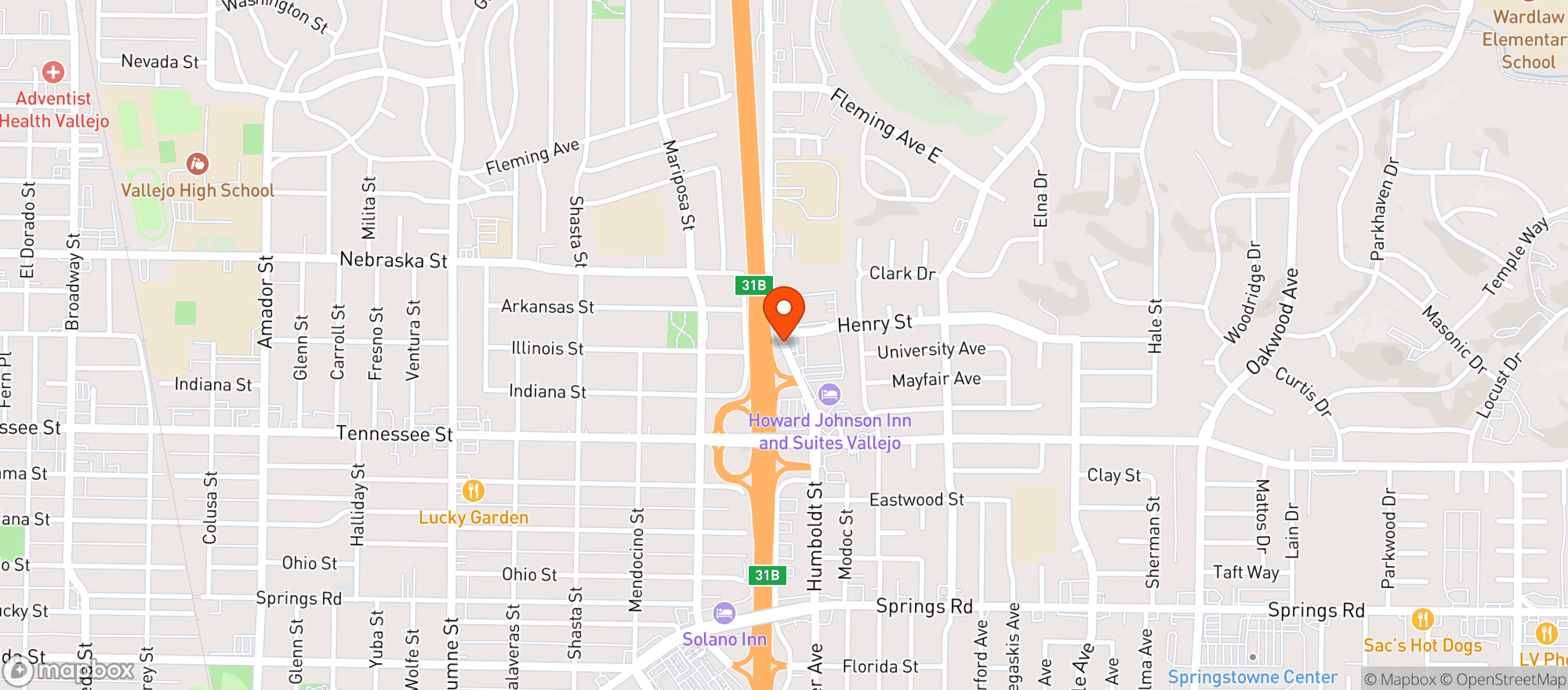 Map showing Bevbox