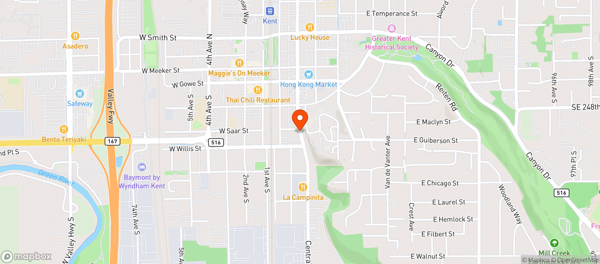 Map showing SUN STAR FOOD MART