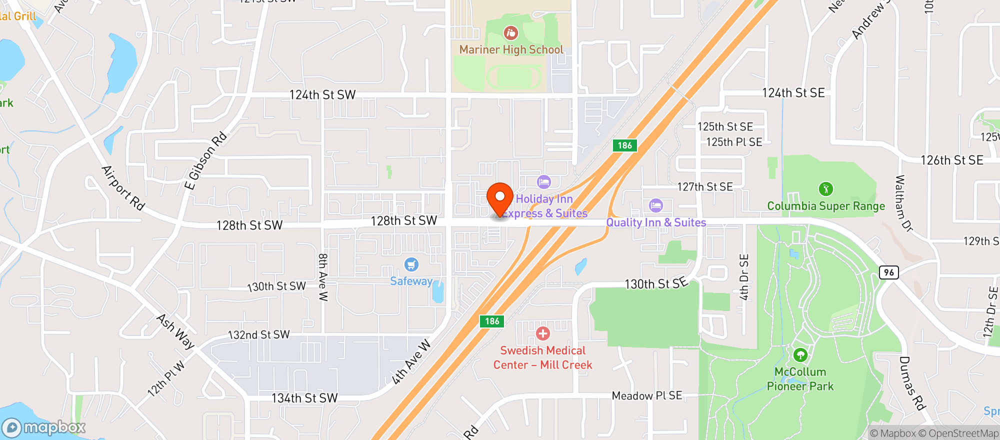 Map showing Jacksons