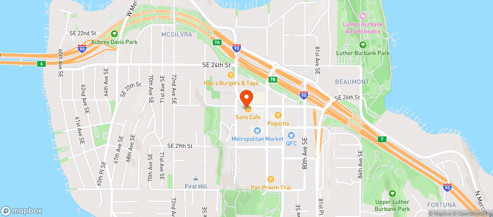 Map showing Barrels Wine Bar