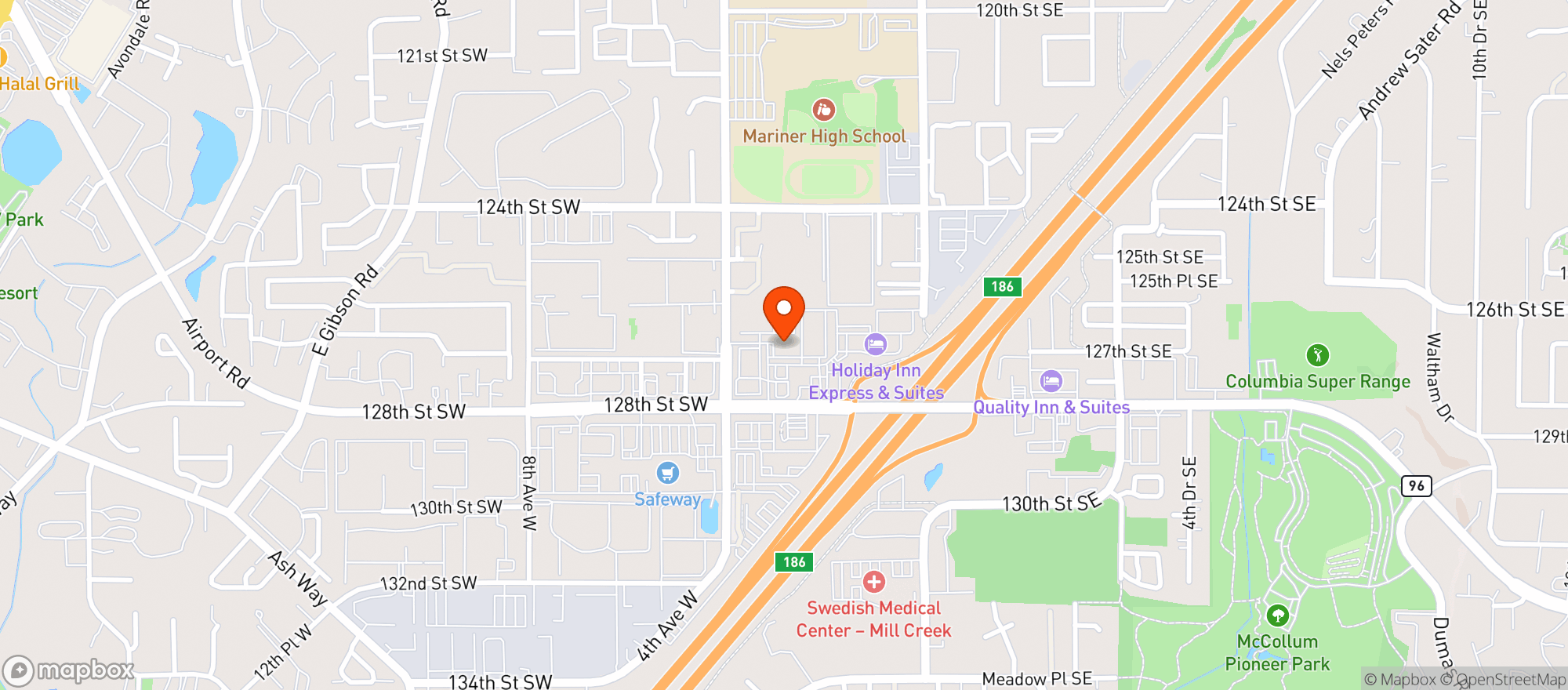 Map showing Great American Casino #17