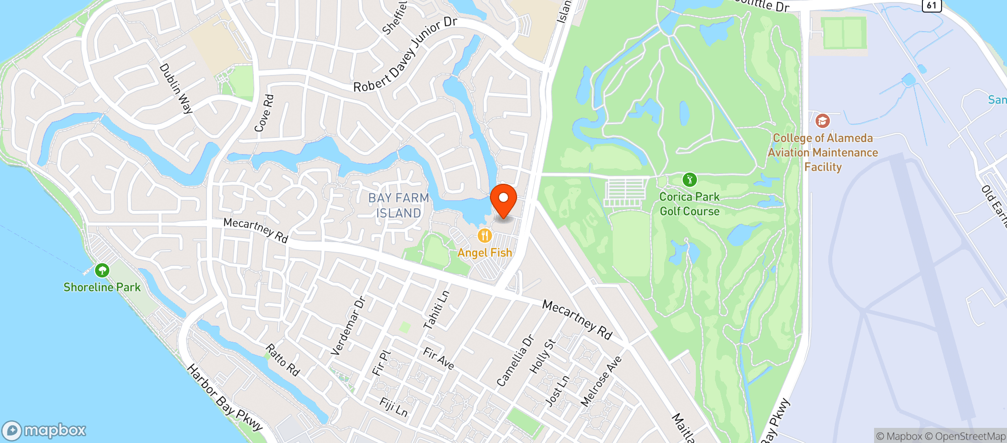 Map showing Safeway - Alameda