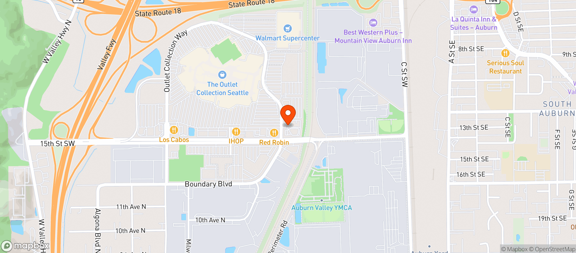Map showing Walmart Fuel Center