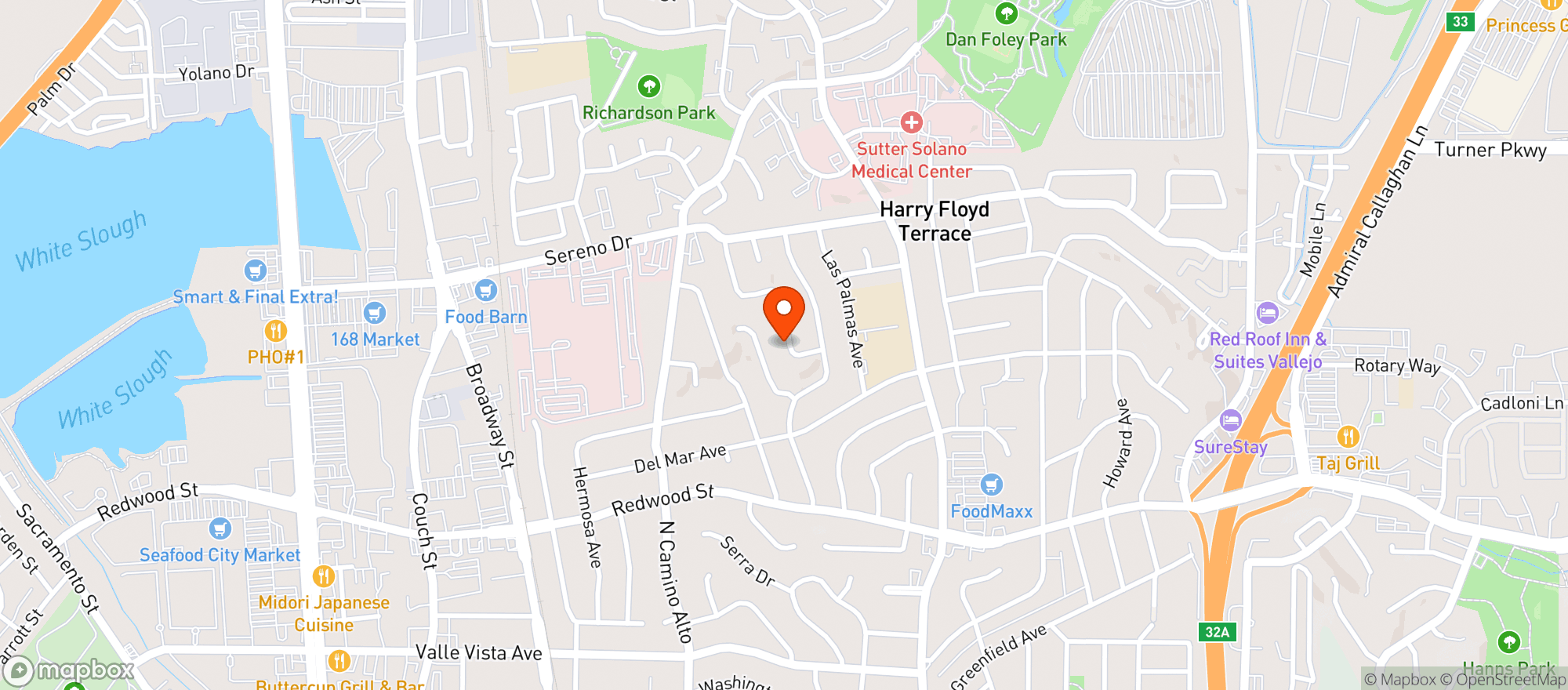 Map showing The Joint