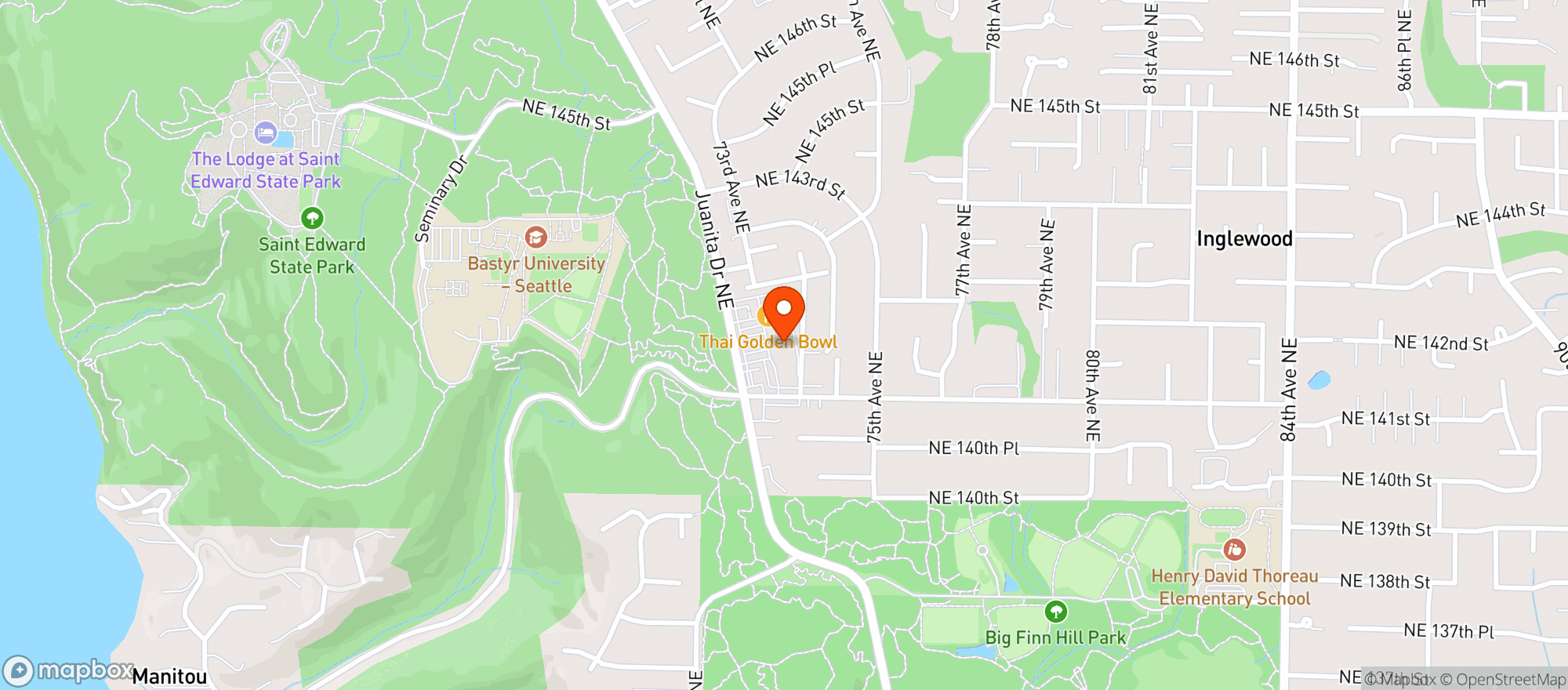 Map showing Qfc