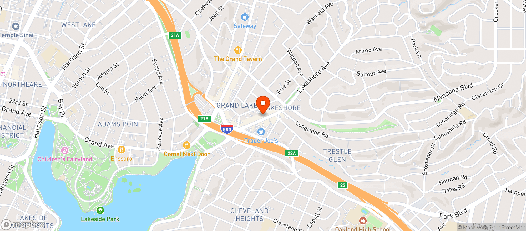 Map showing Buckingham Wines & Spirits