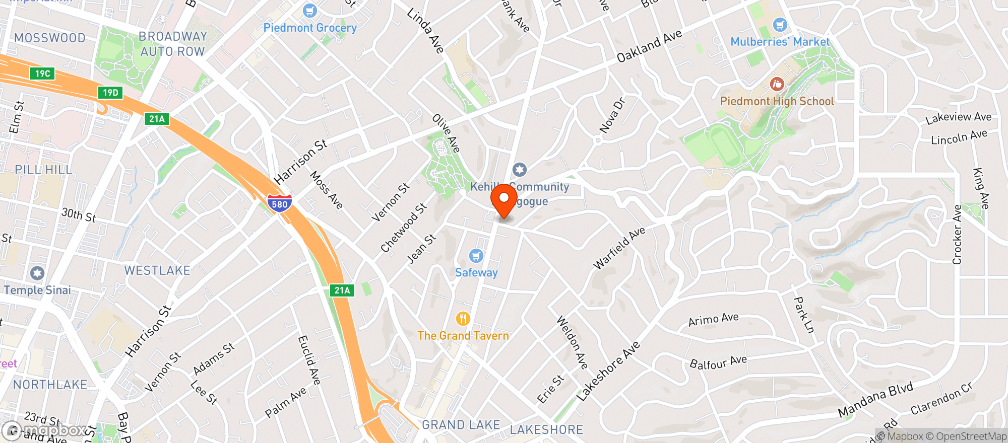 Map showing Grand Piedmont Liquor