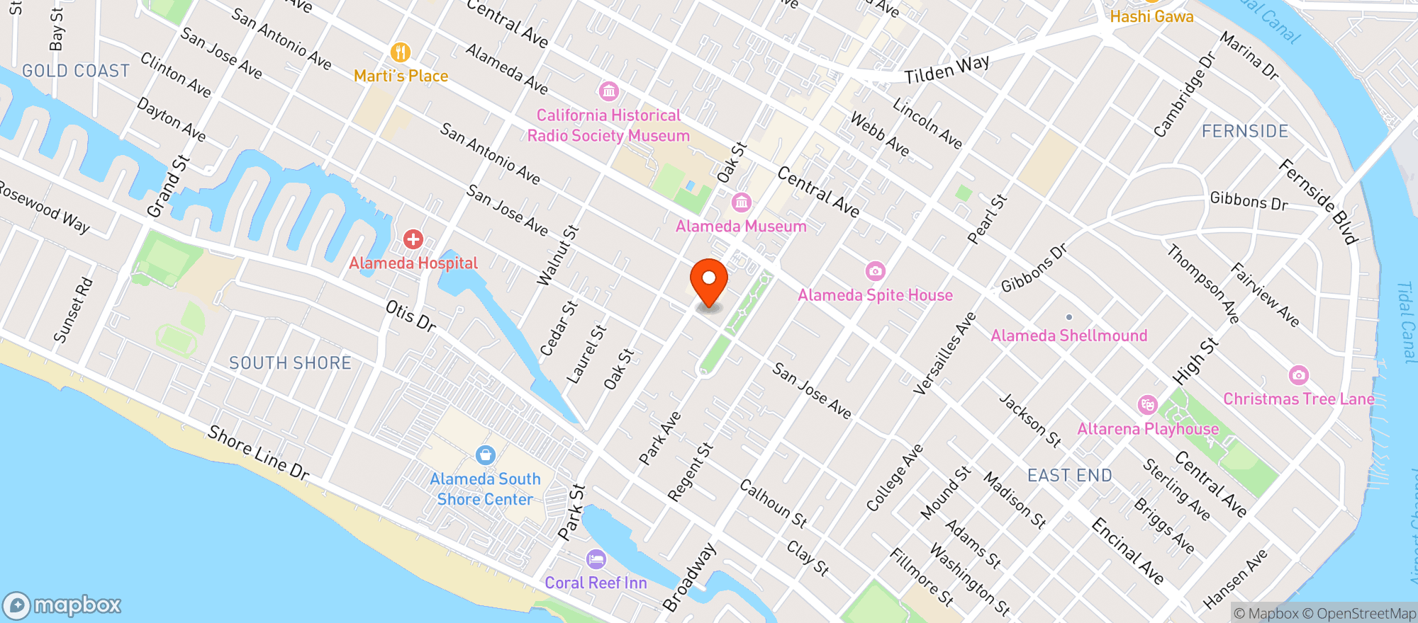 Map showing Park Station