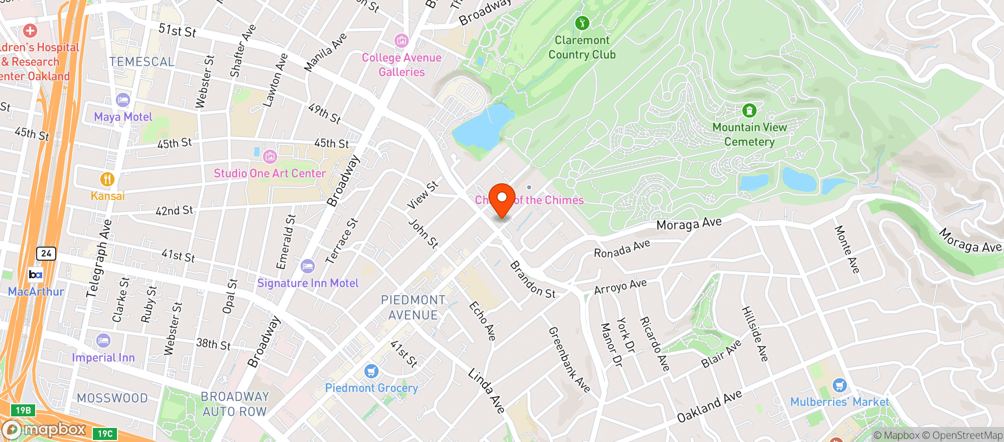 Map showing Kona Club