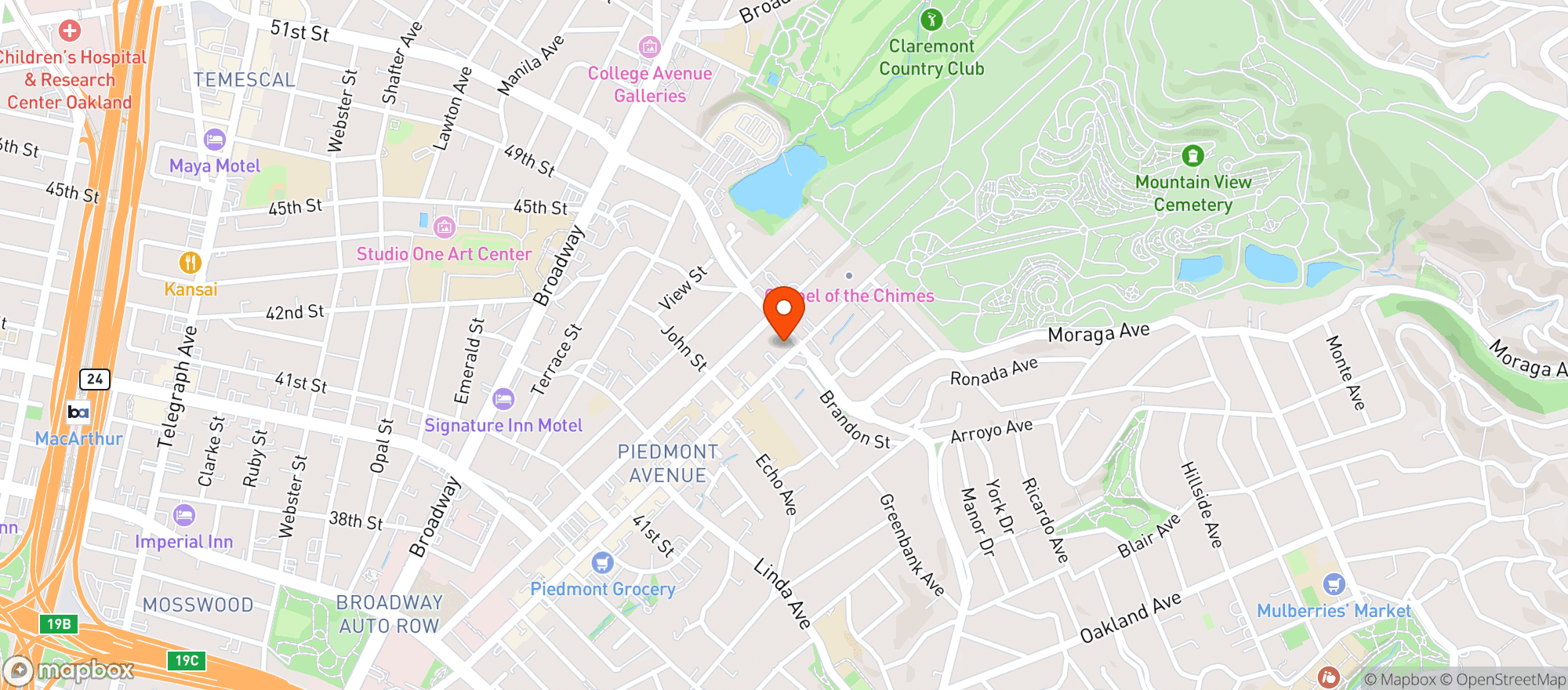 Map showing Pizzeria Violetta