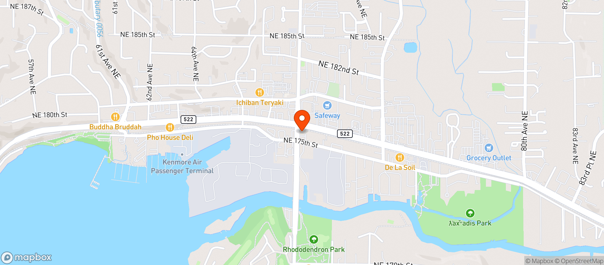 Map showing Vitamin Shoppe - Kenmore