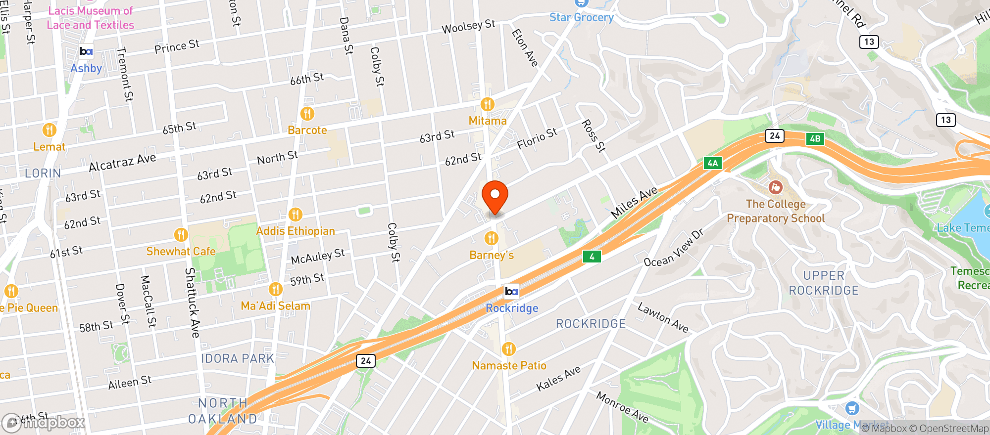 Map showing Millennium