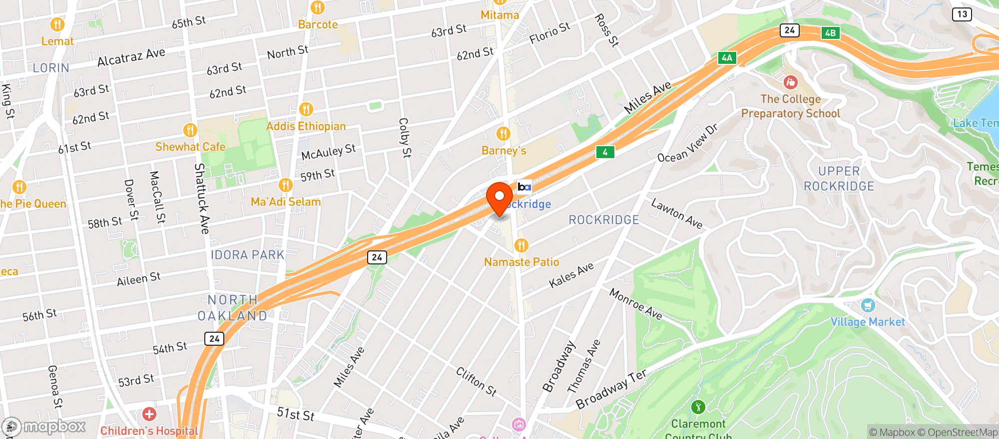 Map showing Pasta Shop