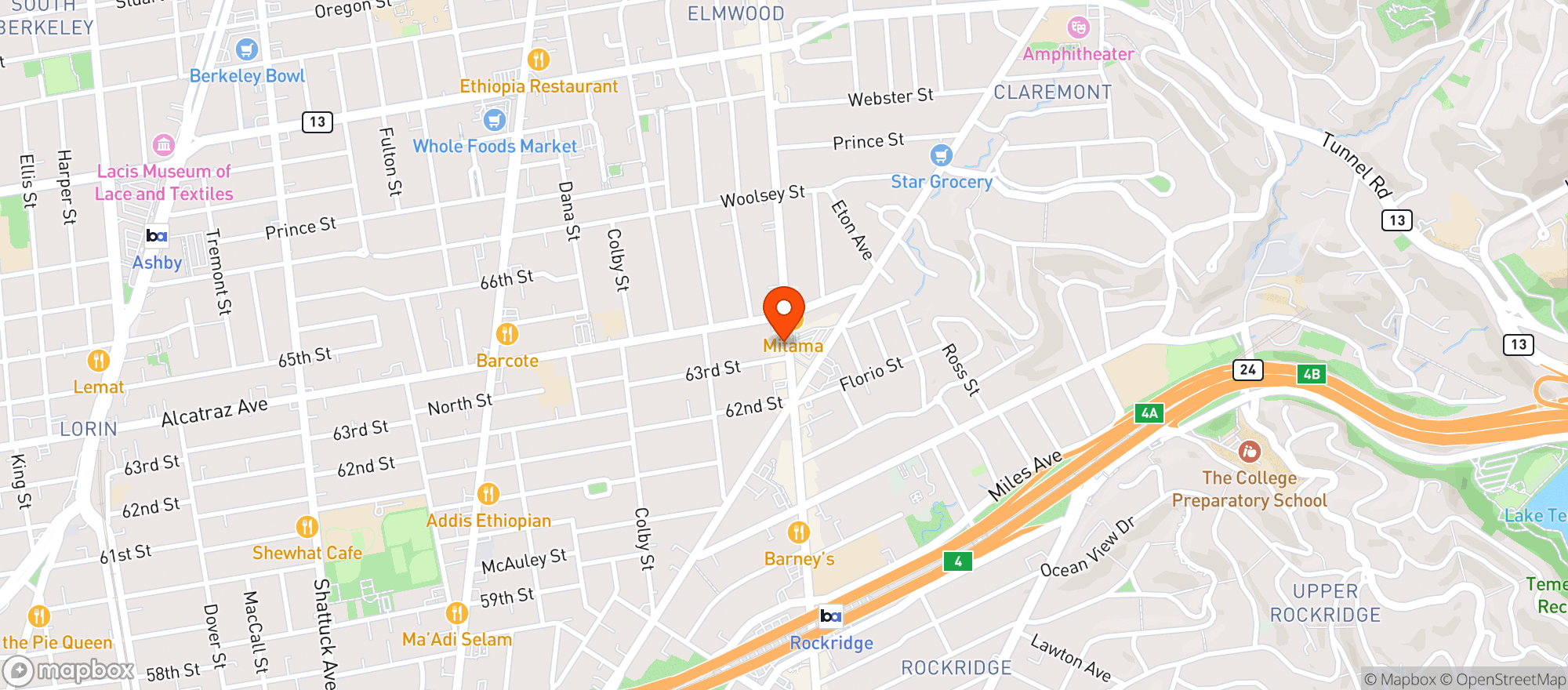 Map showing Wood Tavern