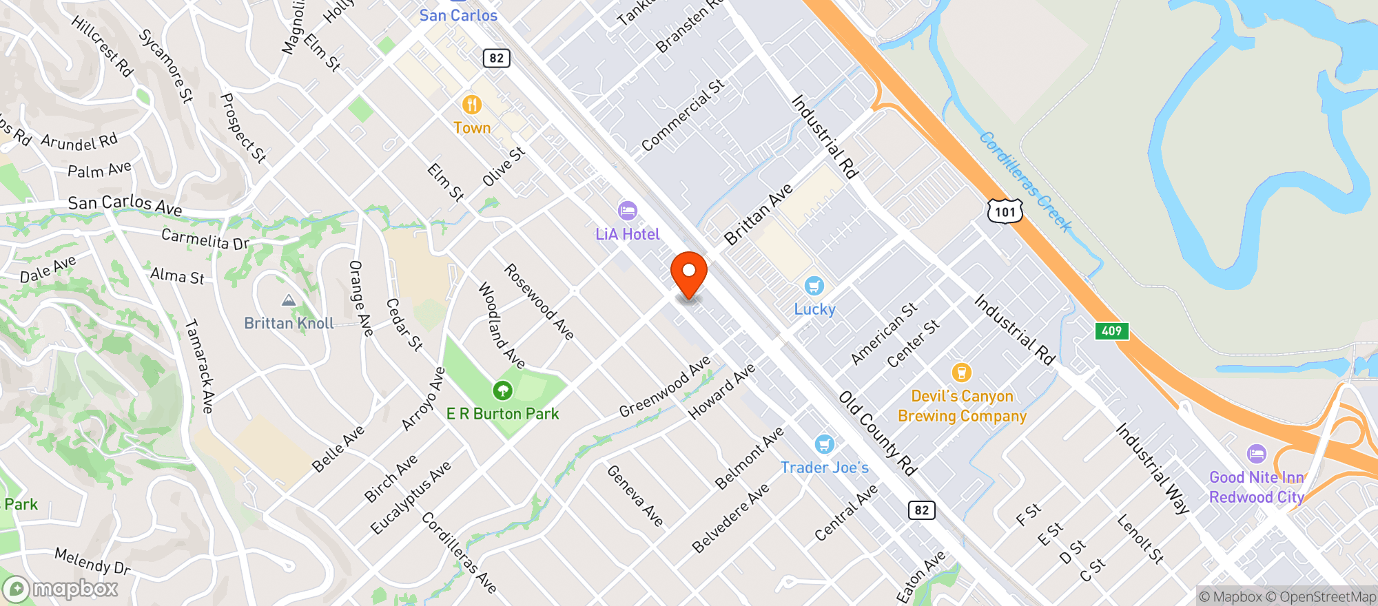 Map showing Big Lou's Liquor