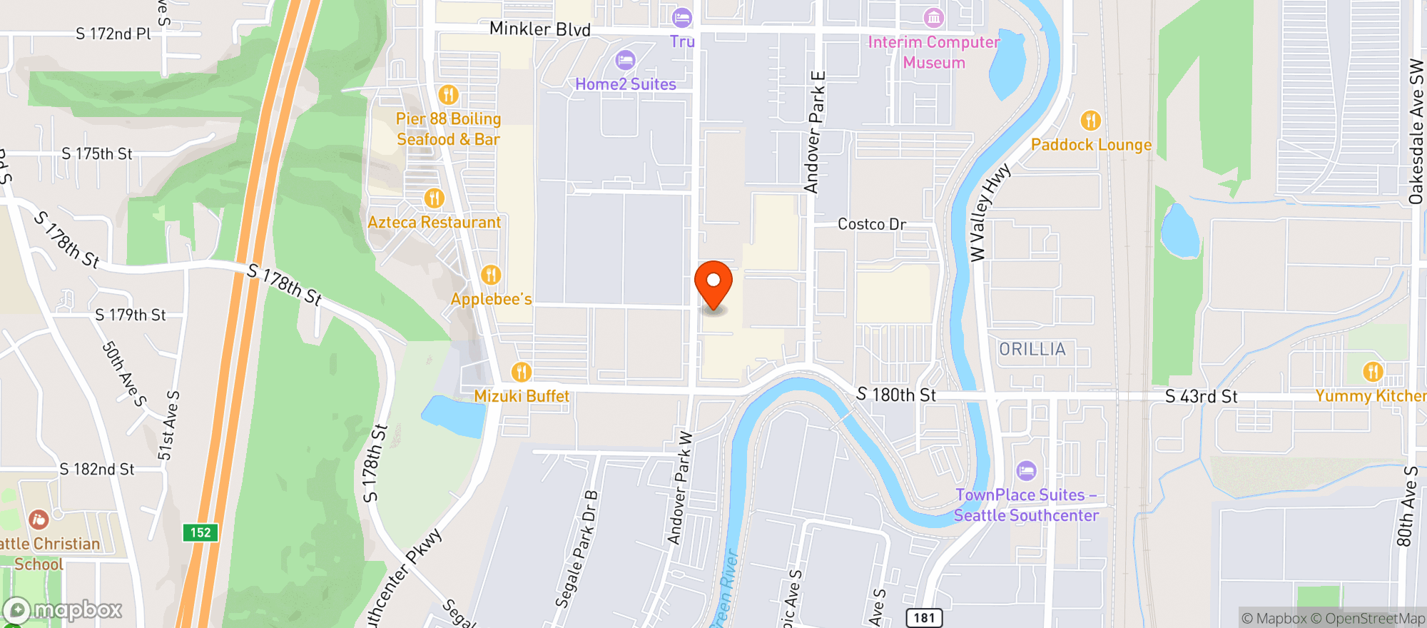 Map showing Seattle Chocolate