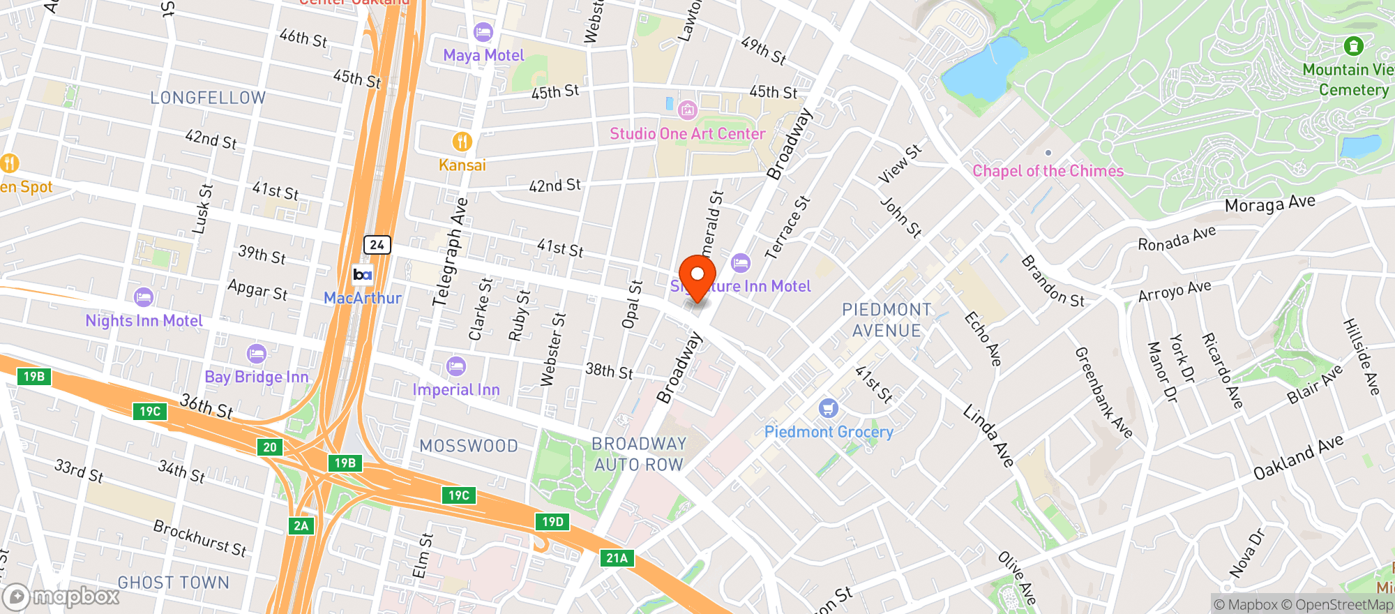 Map showing Teni East Kitchen #126678-000