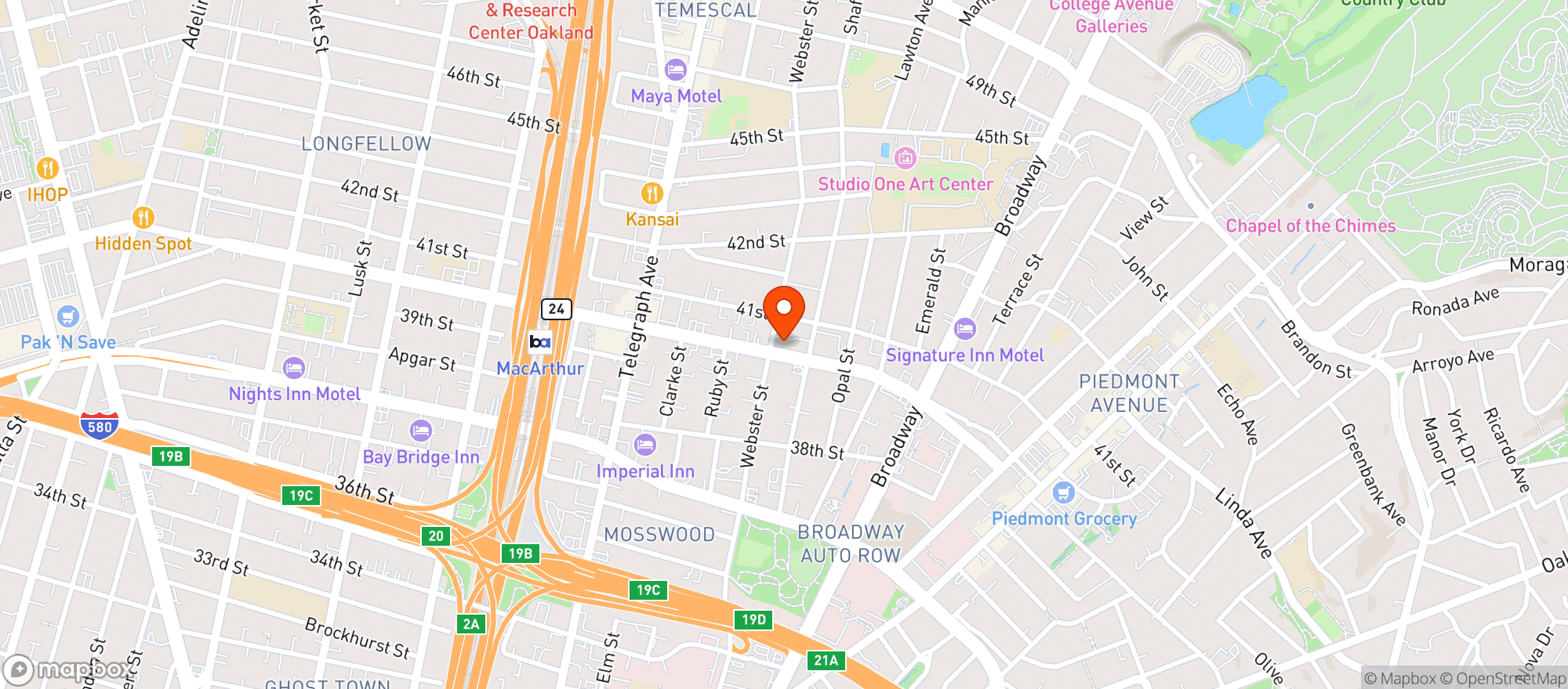 Map showing Tacos Oscar