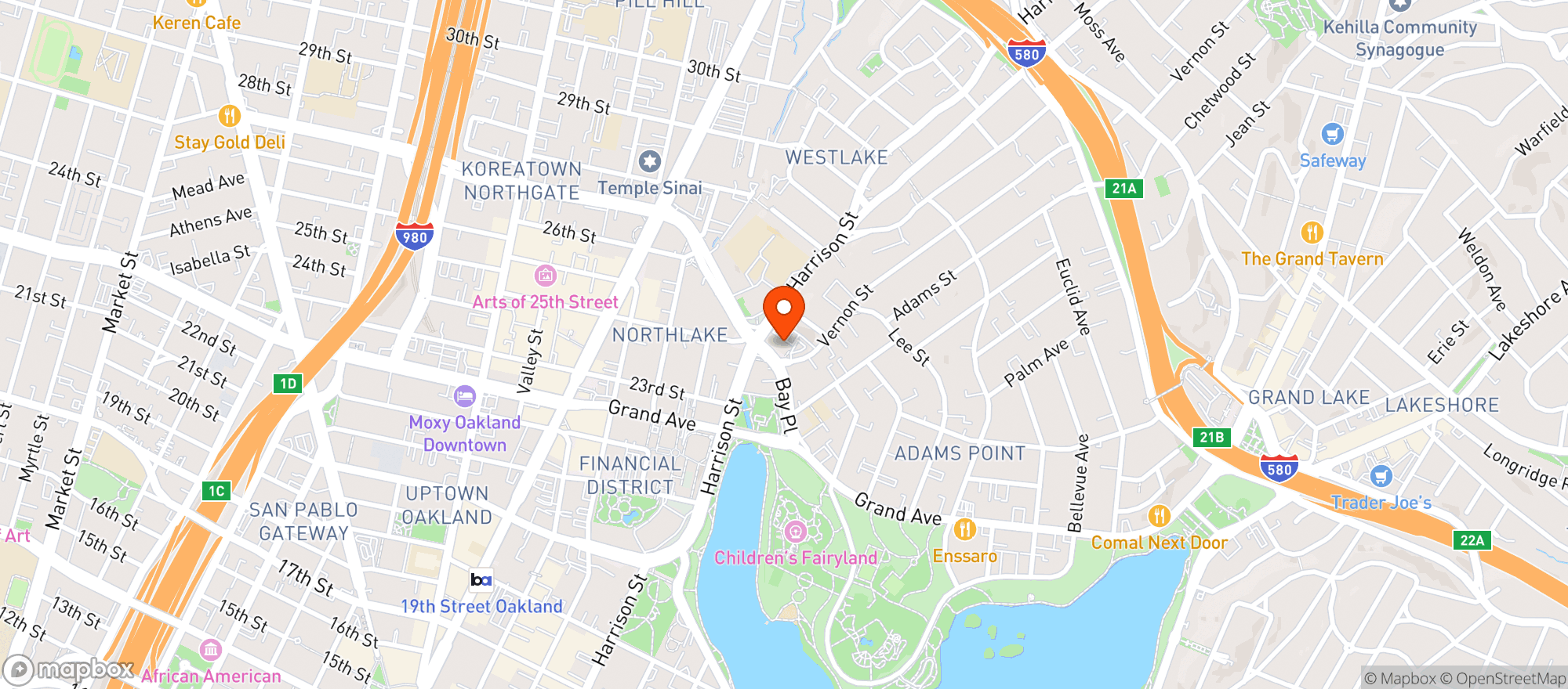 Map showing Whole Foods Market - Harrison