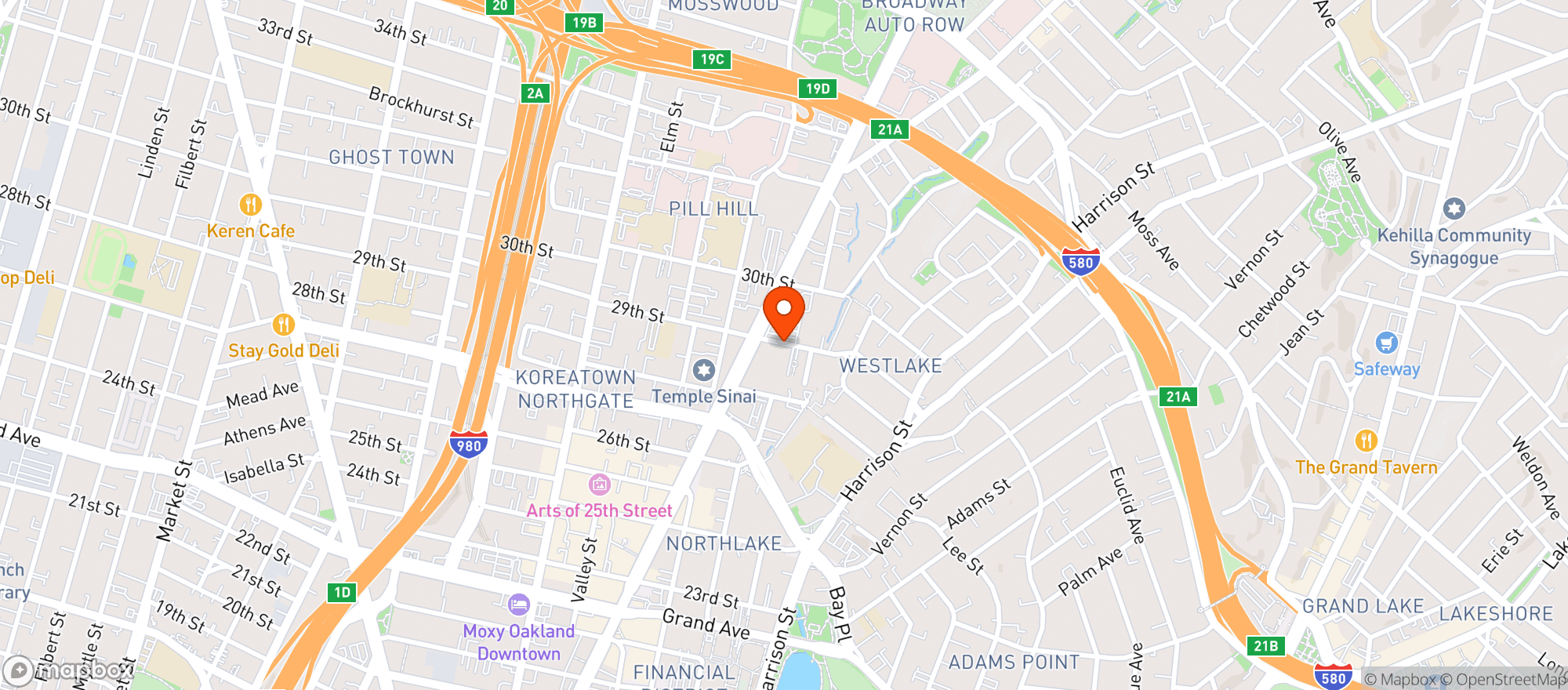 Map showing Broadway Liquor
