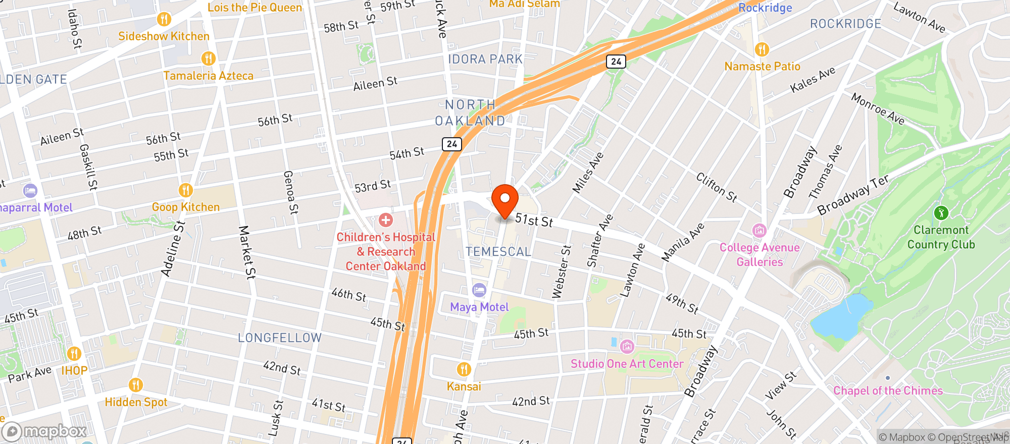 Map showing Asmara Restaurant