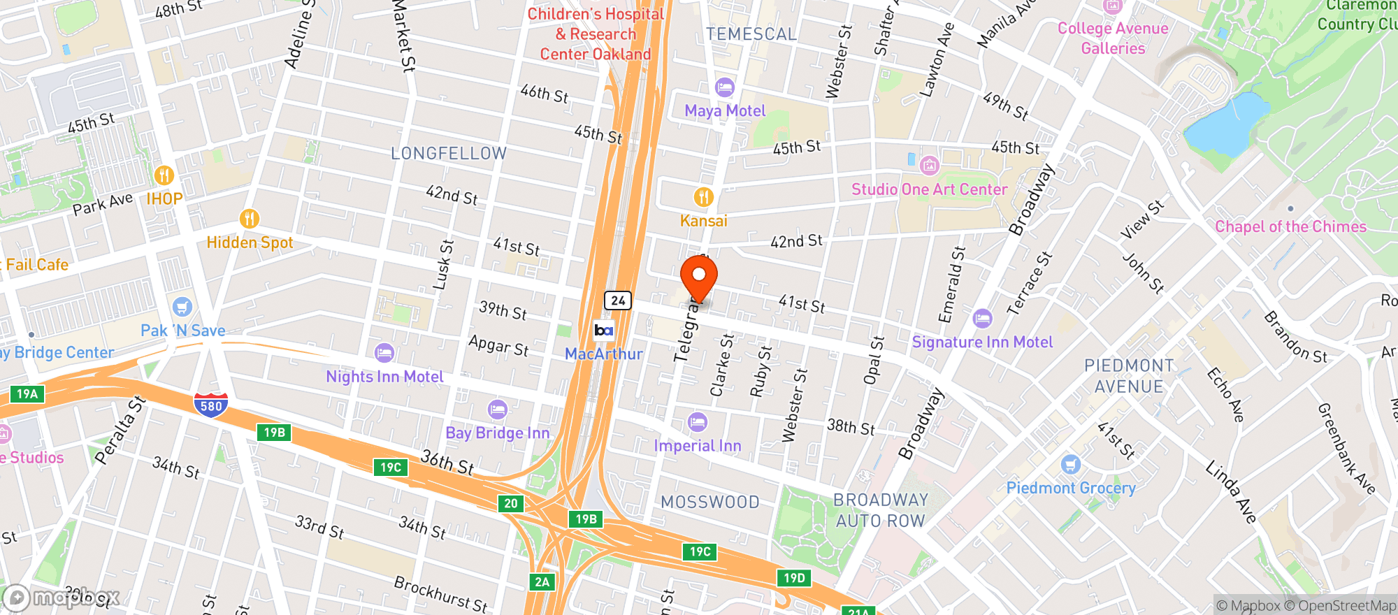 Map showing Grab & Go market