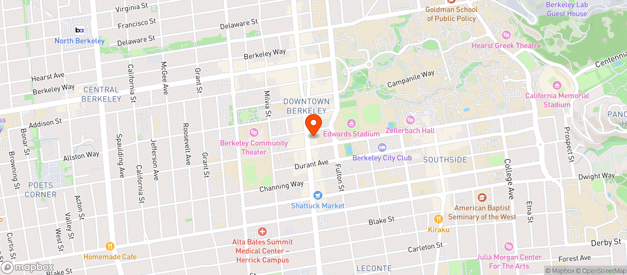Map showing Tupper & Reed