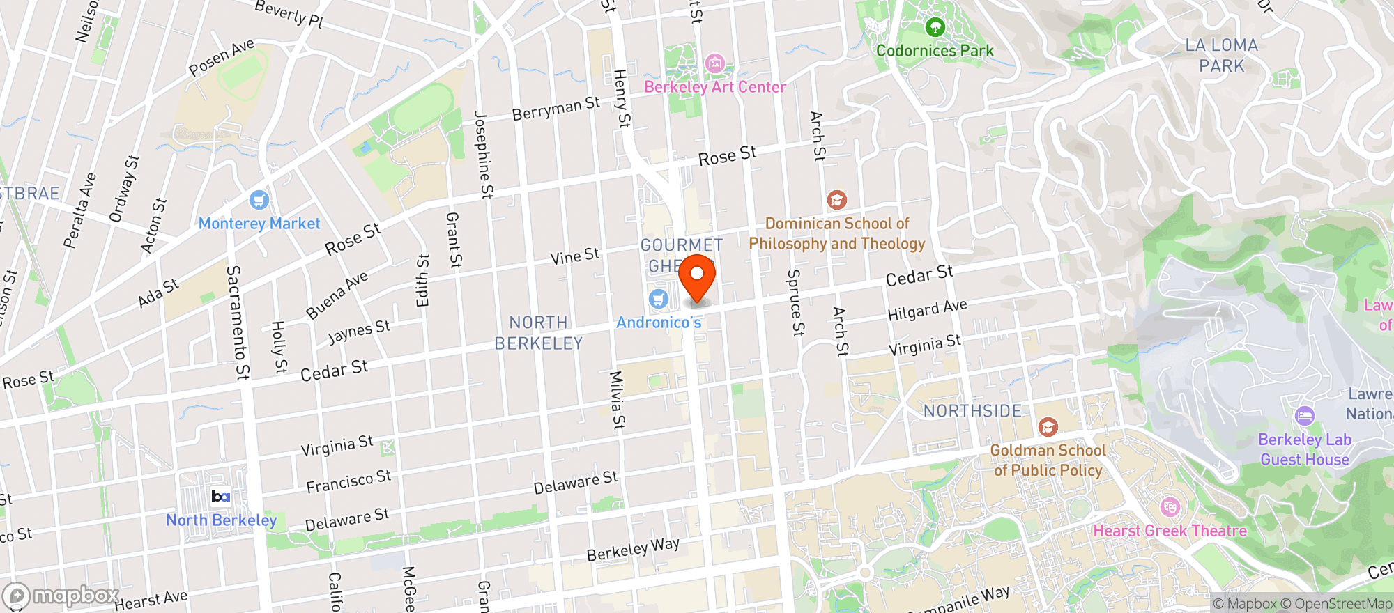 Map showing Farmhouse Kitchen Thai Cuisine
